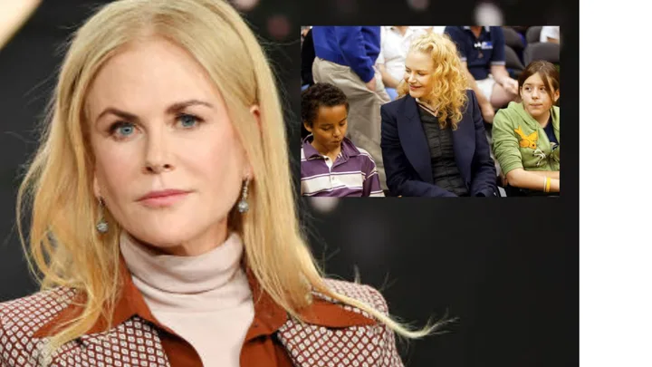 Nicole Kidman with Connor and Bella Cruise