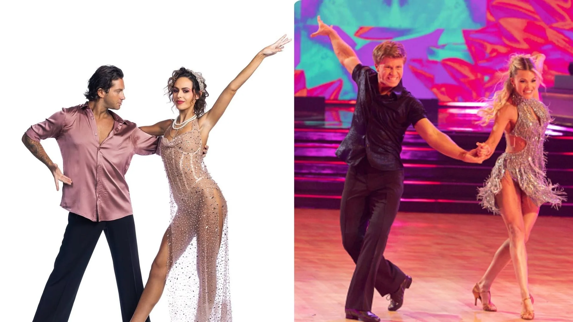 Dance duo! The pair have lots in common, including starring on Dancing With The Stars. (Image: Getty, Seven)