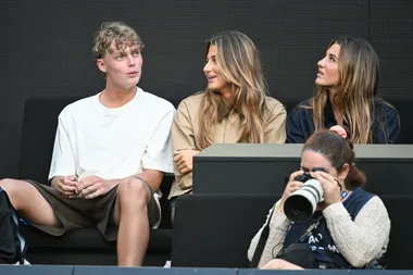 Cruz Hewitt with Federer twins