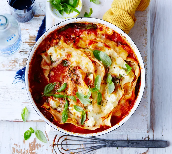 Frying pan lasagne