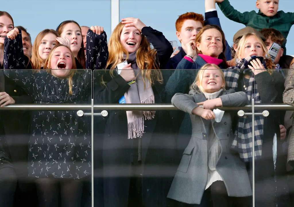 Mia, Lena and Lucas Tindall with their cousins