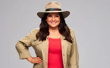 Rebekah Elmaloglou in her jungle gear, ready to take on I'm a Celebrity... Get Me Out of Here!