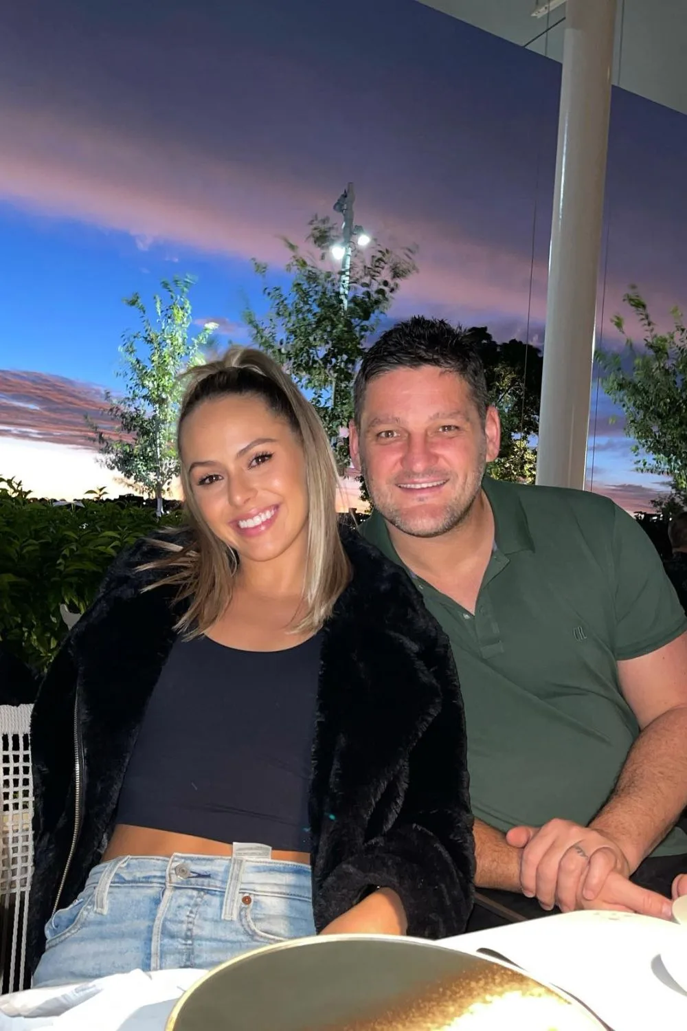 Mia and Brendan Fevola. 