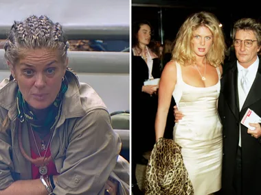 Rachel Hunter and Rod Stewart