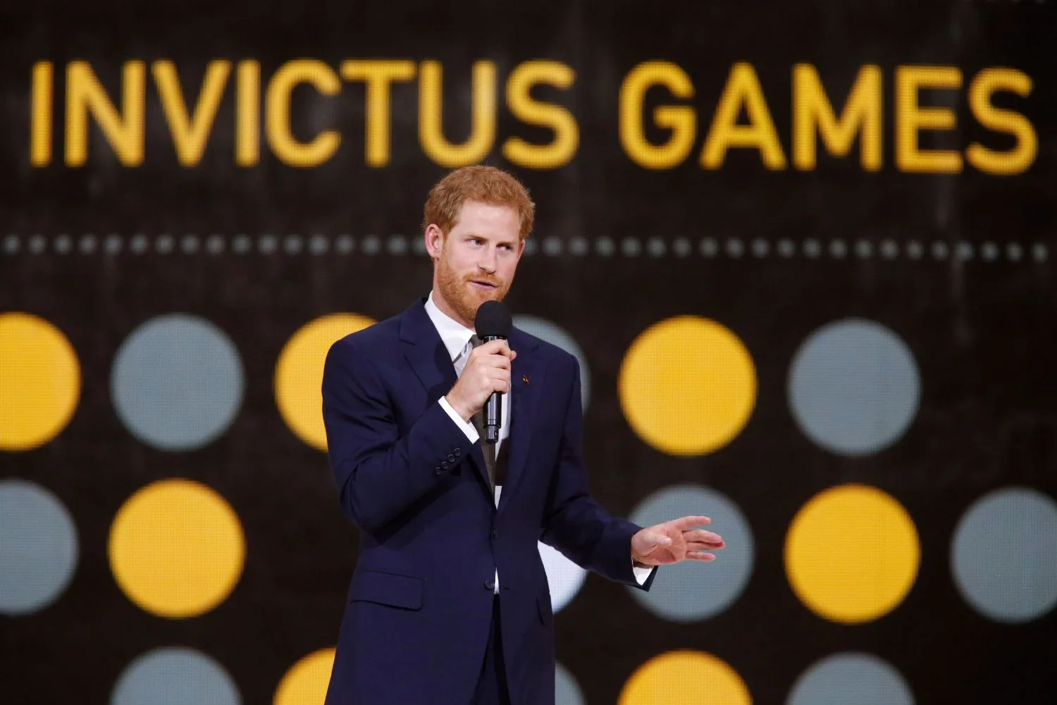 Prince Harry speaking at the Invictus Games