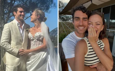 Home and Away&rsquo;s Ryan Bown marries partner Natalie Spence in gorgeous Sydney Harbour ceremony