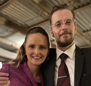 Ally Valentine and her brother Brad. (Image: Supplied)