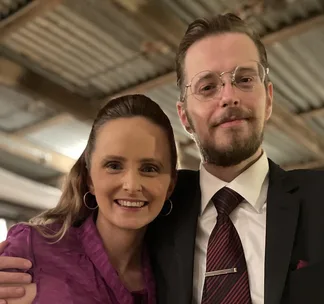 Ally Valentine and her brother Brad. (Image: Supplied)