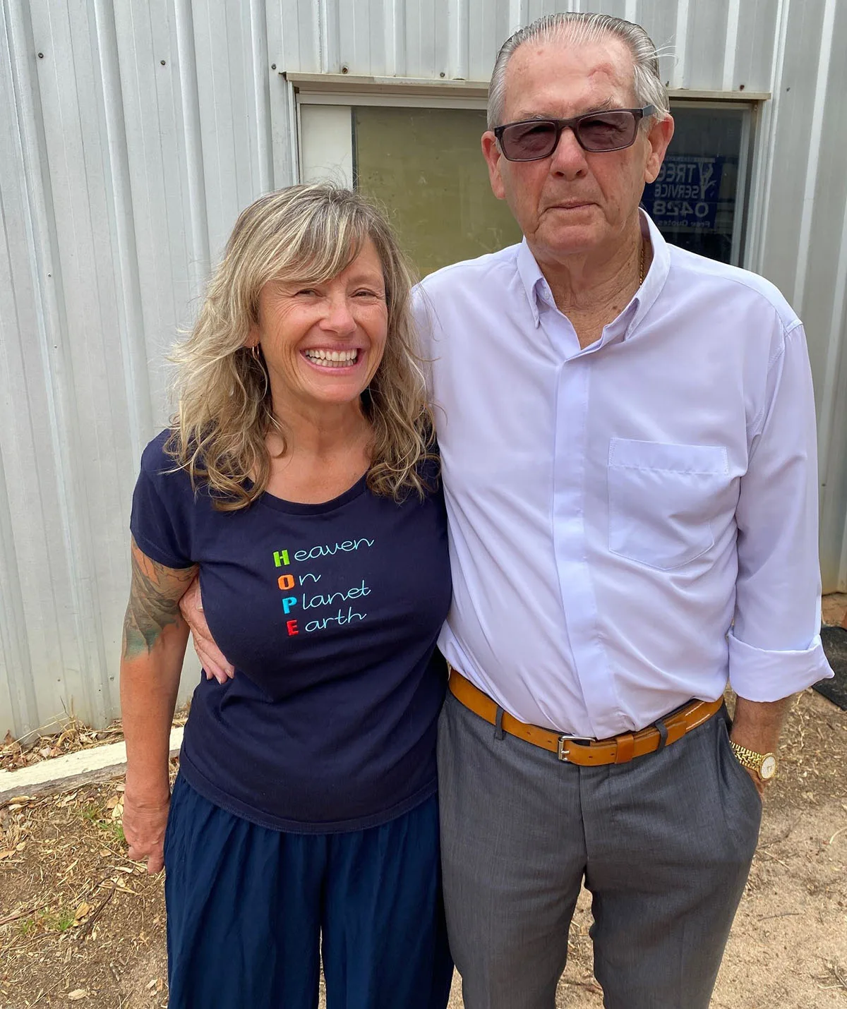 Me and my regular client, Harold. (Image: Supplied)