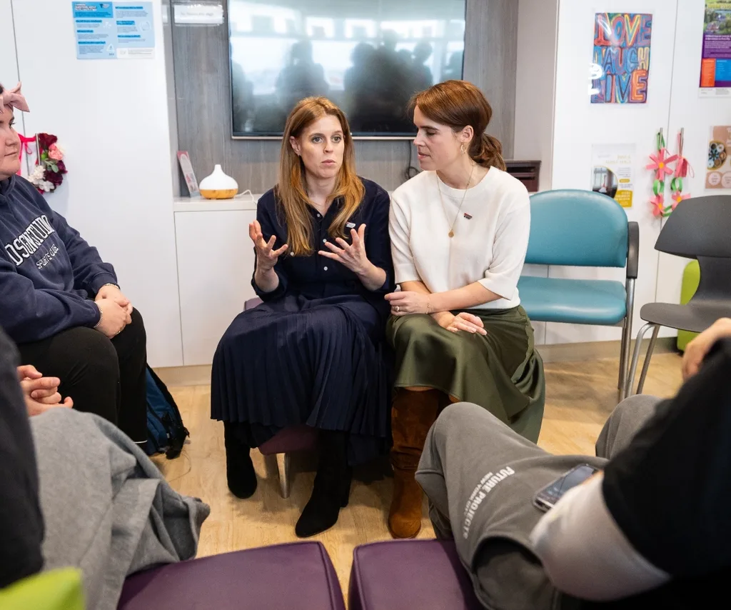 Princess Beatrice and Princess Eugenie participate in a discussion