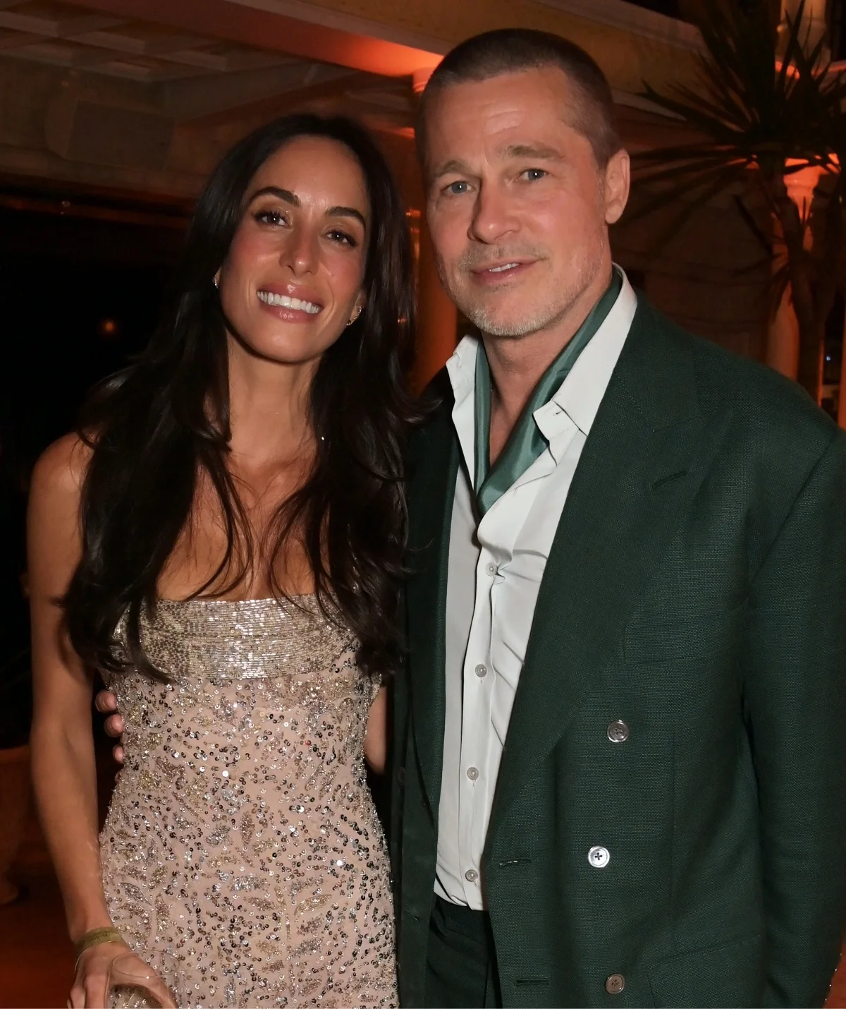 Brad Pitt and Ines de Ramon making a rare and stunning appearance