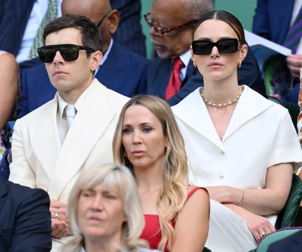 Keira Knightley and James Righton caught watching