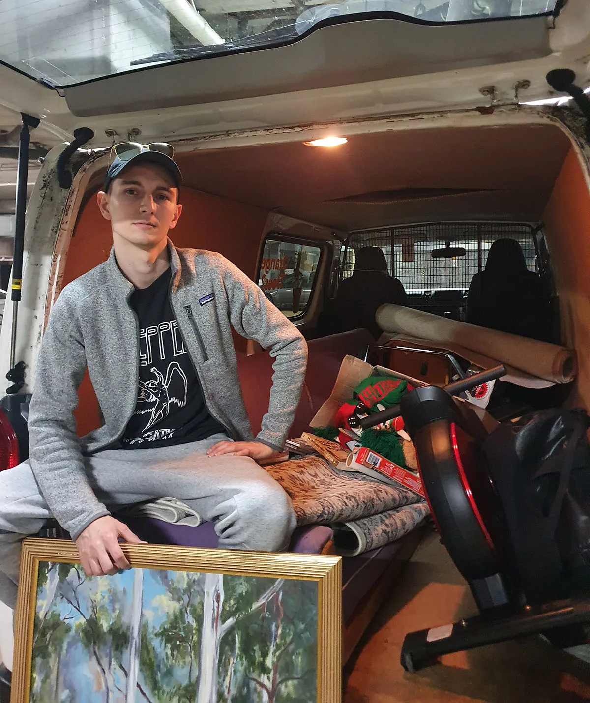 Me with some 'finds of the day'. (Image: Supplied)