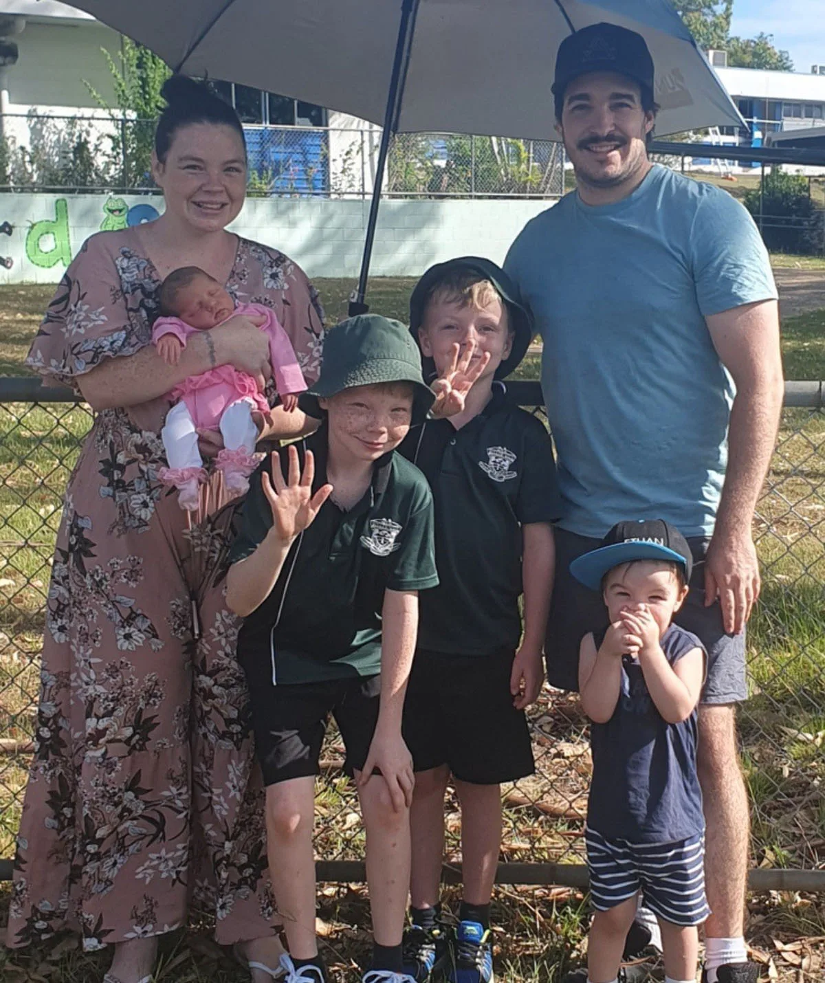 Kymberley, Sophie, Darcy, Elijah, me and Ethan. 