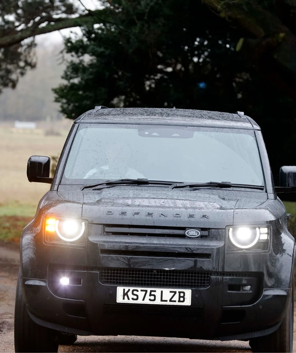 Police close in: At around 8am Thursday morning UK time, eight unmarked cars are believed to have arrived at Andrew's home. (Image: Backgrid)