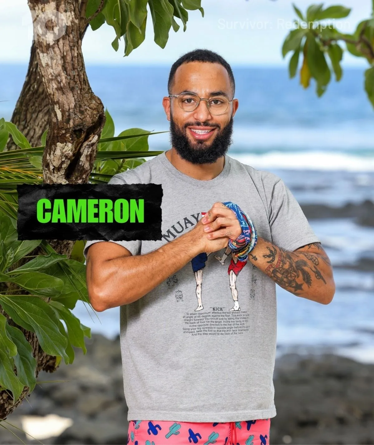 Cameron Kwabena Quashie Australian Survivor: Redemption.