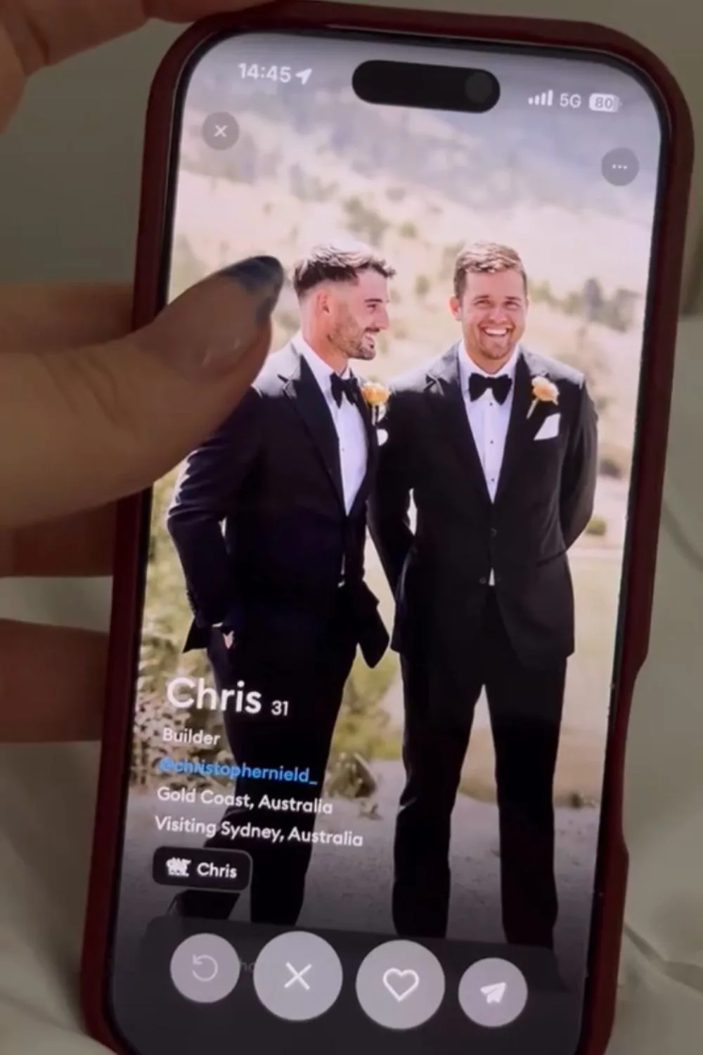 Chris Nield from MAFS on Raya