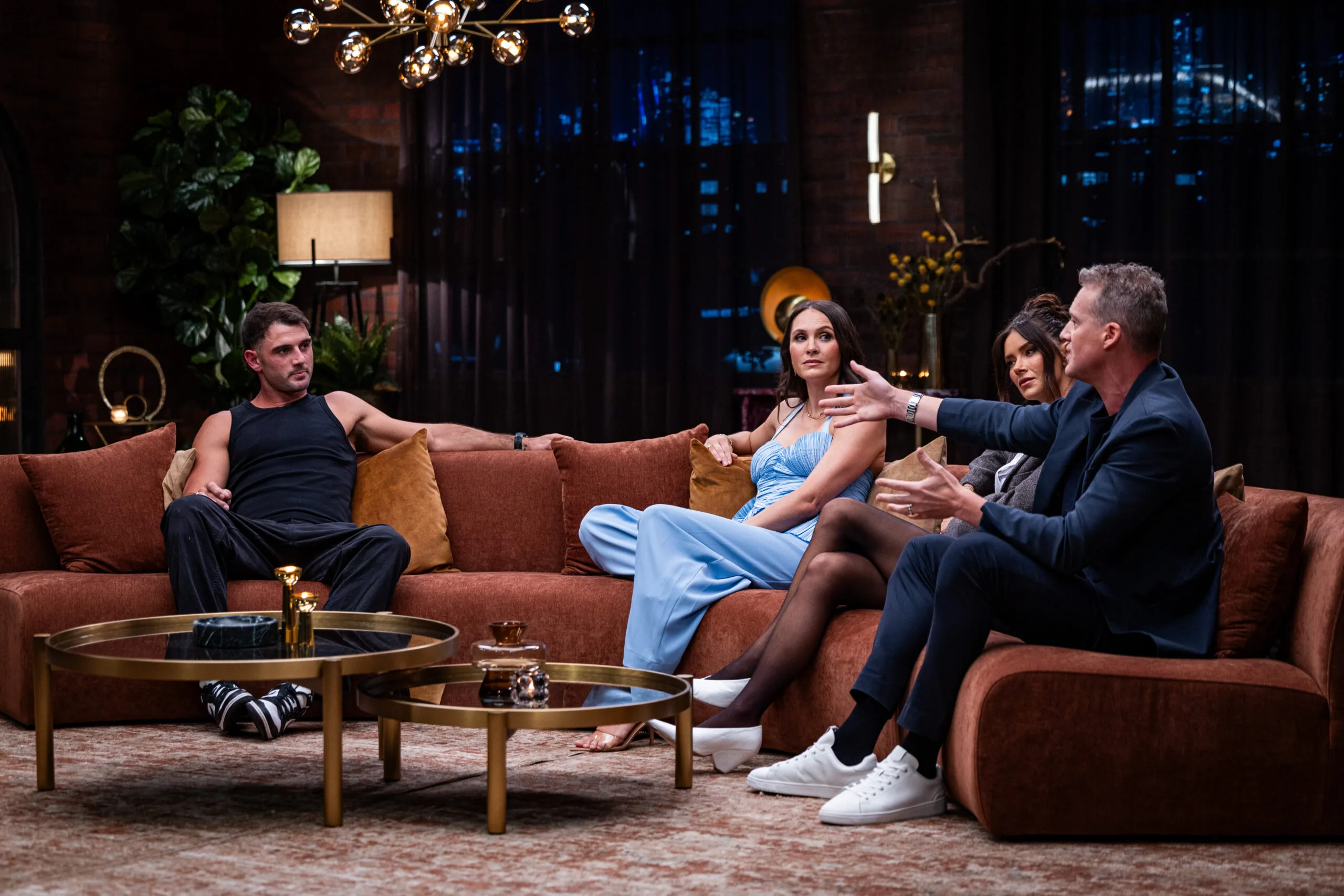 Chris joins the hosts for MAFS: After The Dinner Party