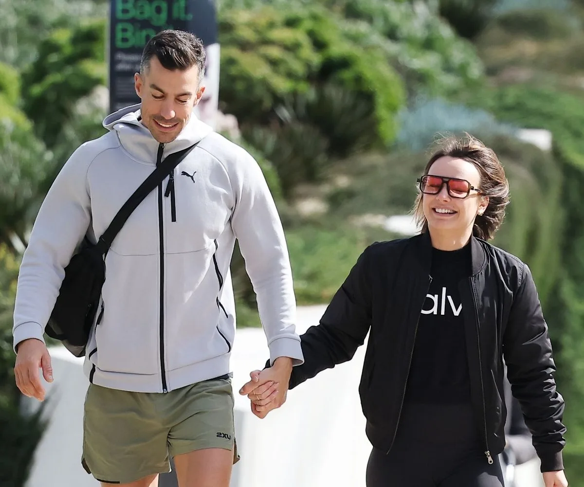 Happy ever after: The duo have been spotted out at Cronulla beach in recent weeks. (Image: Matrix)