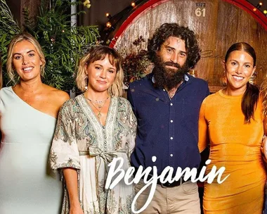 Farmer Benjamin with his ladies on Farmer Wants a Wife
