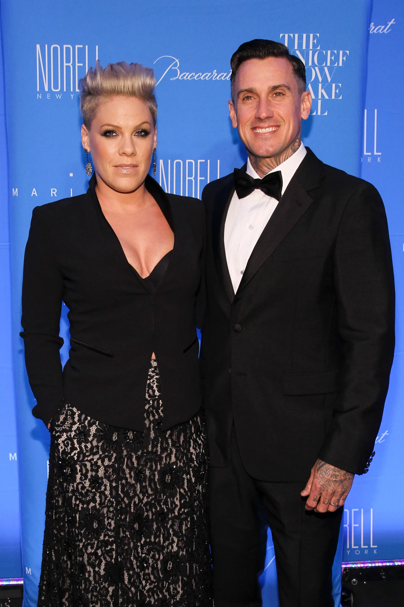 Pink and Carey Hart attend the 11th Annual UNICEF Snowflake Ball in 2015.