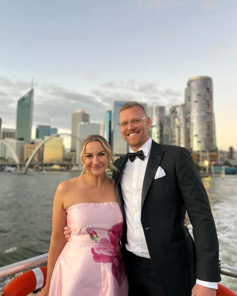 Alisha Aitken-Radburn with Bachelor In Paradise husband Glenn Smith