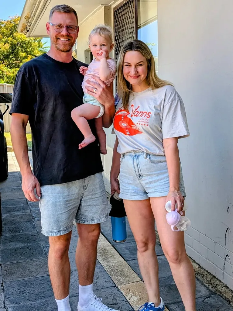 The Bachelor favourites Glenn Smith and Alisha Aitken-Radburn with daughter Poppy