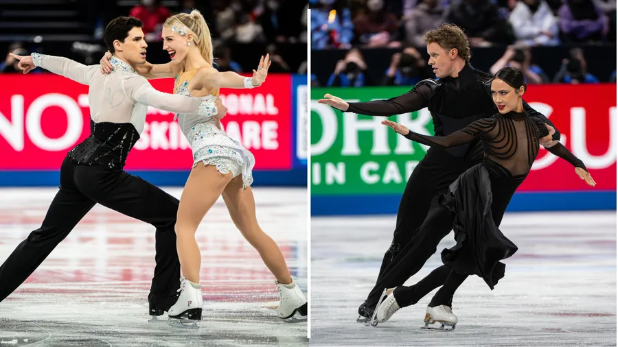 ice skating couples competing