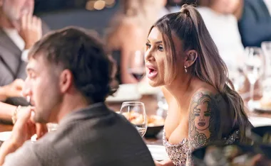 Gia from MAFS is involved in a heated exchange at the table at a MAFS Dinner Party.