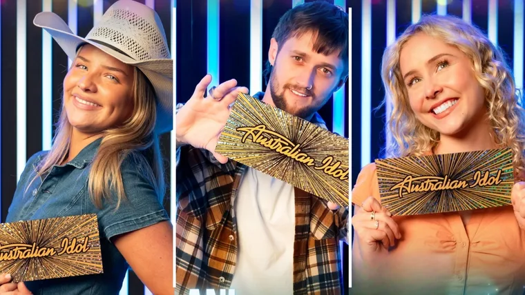 Australian Idol contestants Lily-Grace Grant, Kalani Artis and Harriet Kenworthy