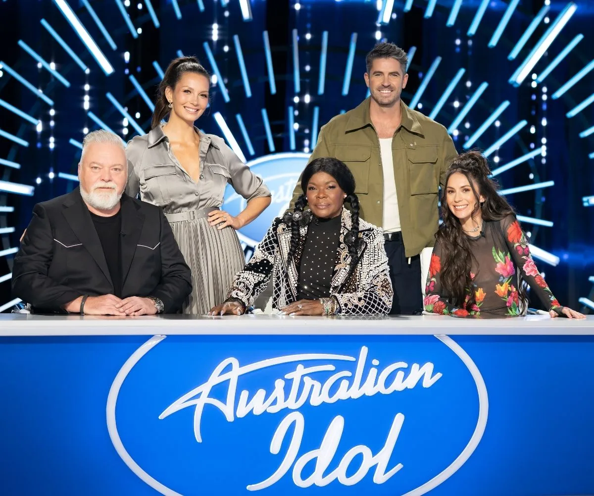 Australian Idol's Kyle Sandilands, Ricki-Lee, Marcia Hines, Scott Tweedie and Amy Shark