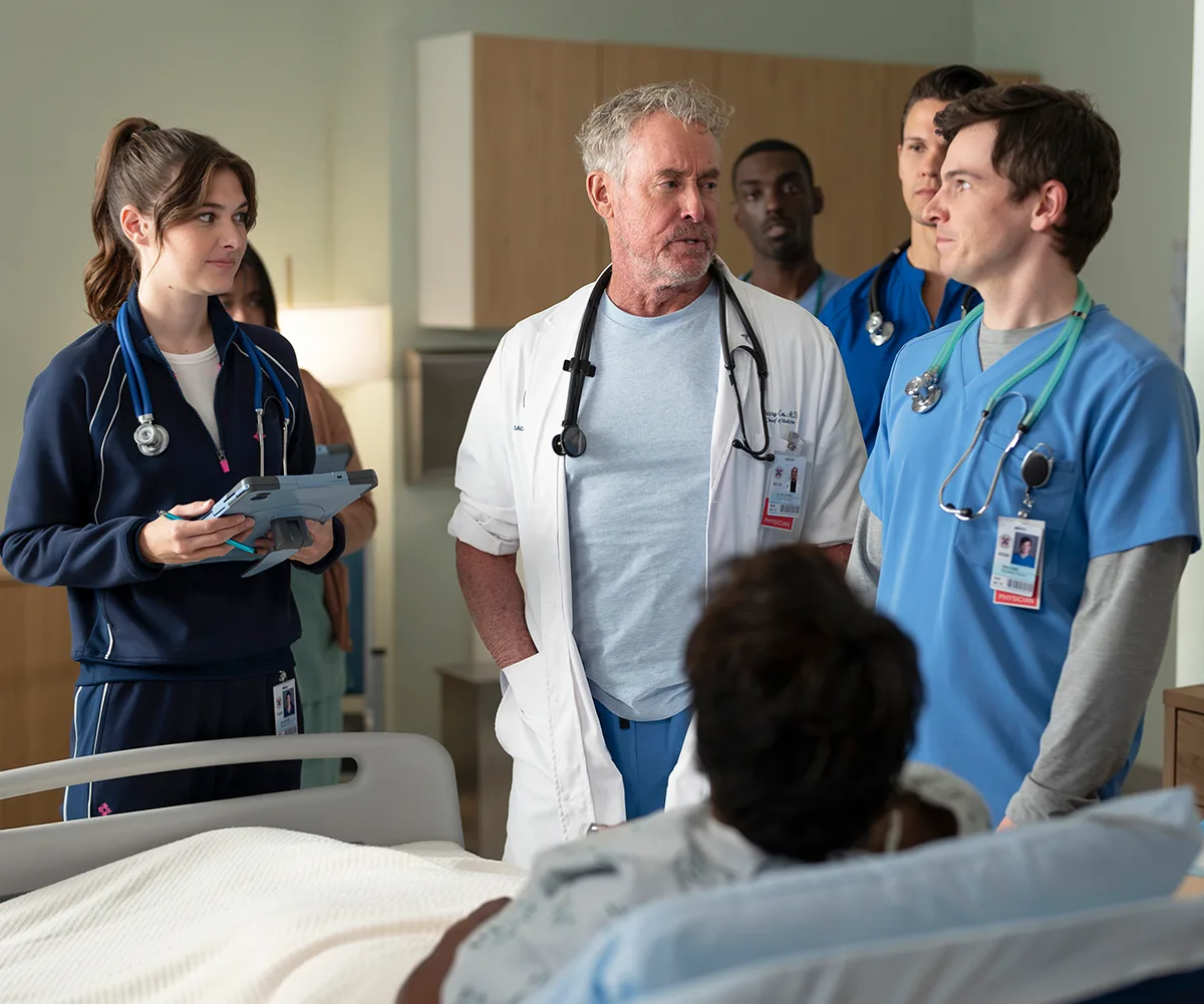 John C. McGinley  reprises his role of Dr. Perry Cox in Scrubs