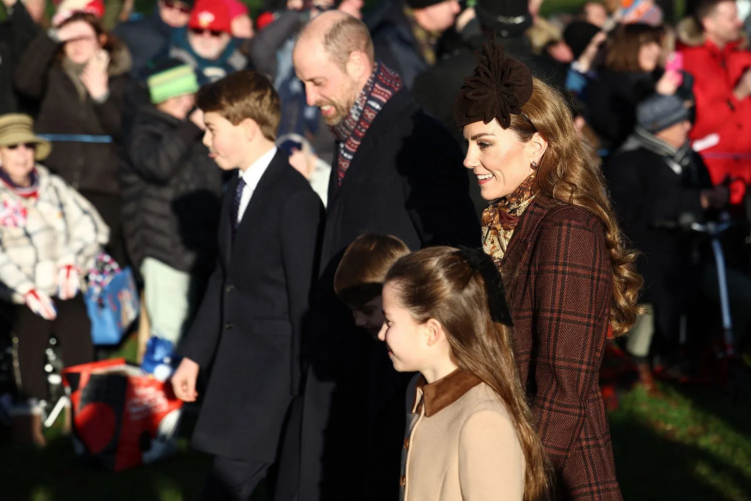 Kate and William with George, Charlotte and Louis