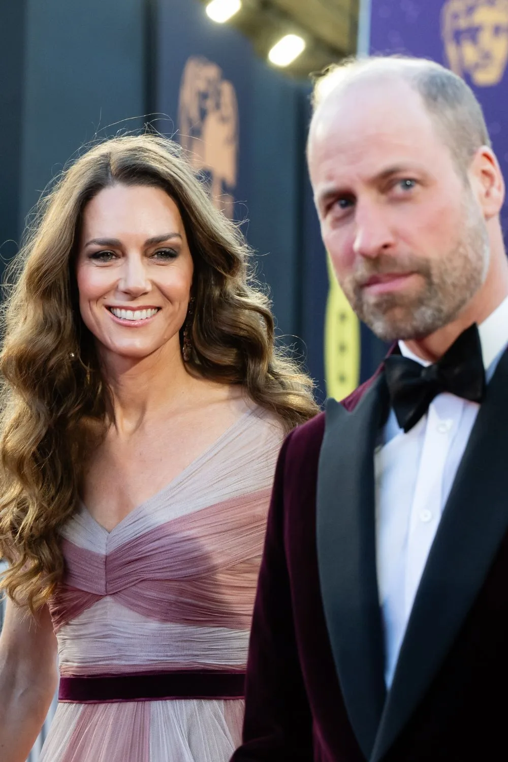Kate, Princess of Wales, and Prince William at the BAFTAs
