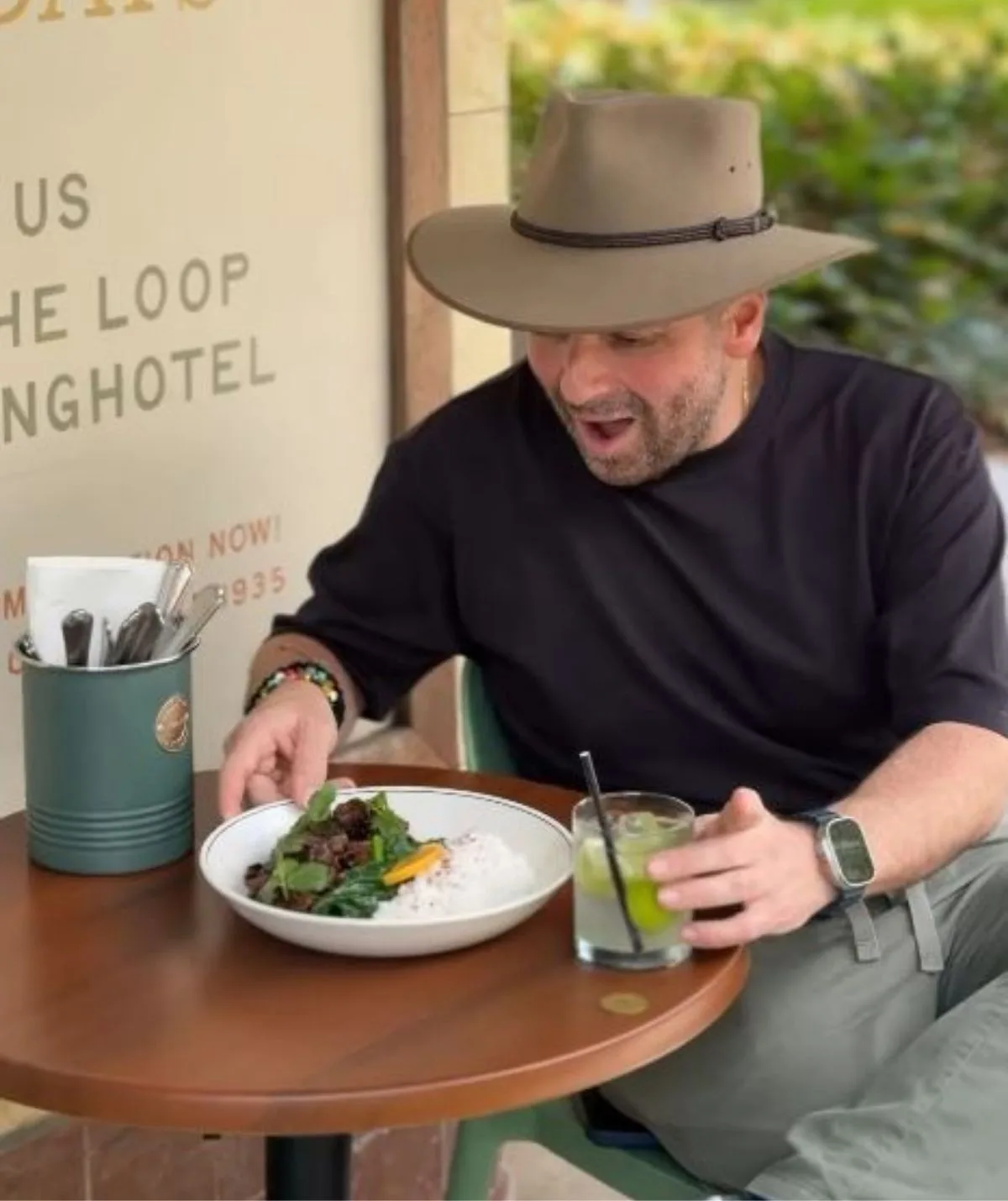 I'M A CELEB!: George Calombaris shares his rice and beans recipe