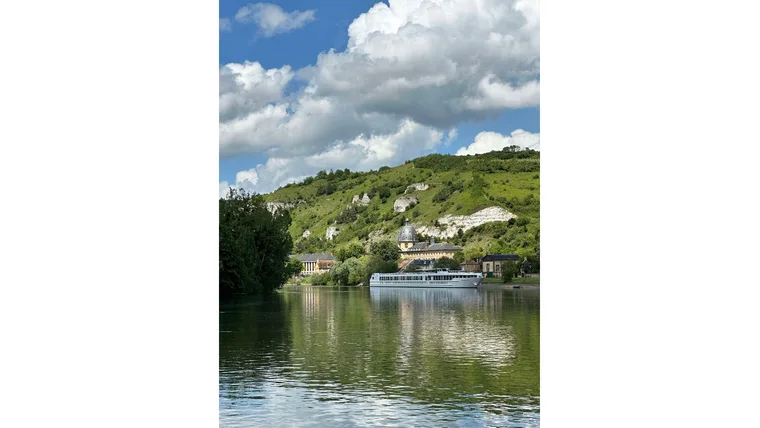 View of the Seine River in France.