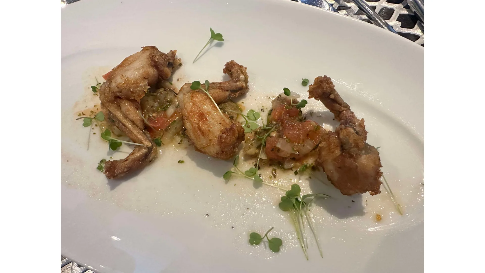 Frog legs for dinner.