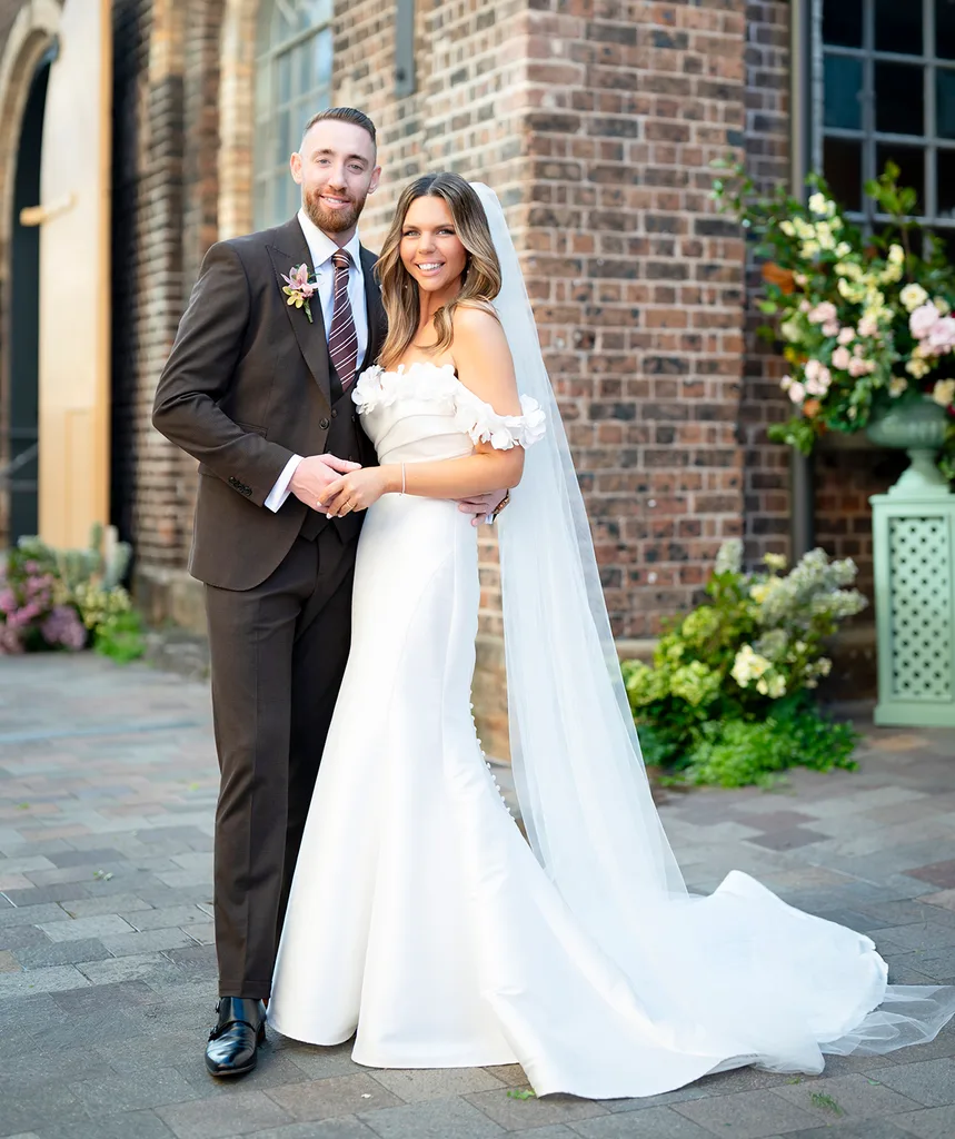 Danny and Bec on their wedding day on Married at First Sight.
