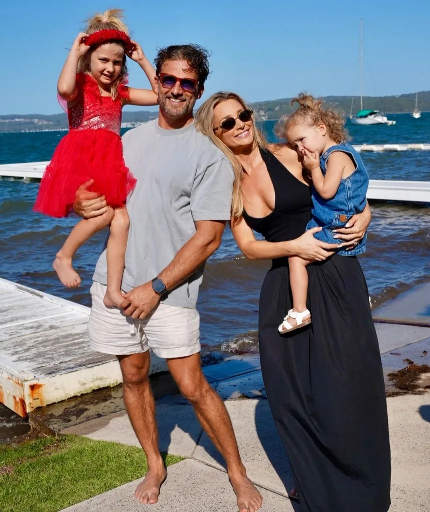 Tim and Anna Robards with their daughters Elle and Ruby
