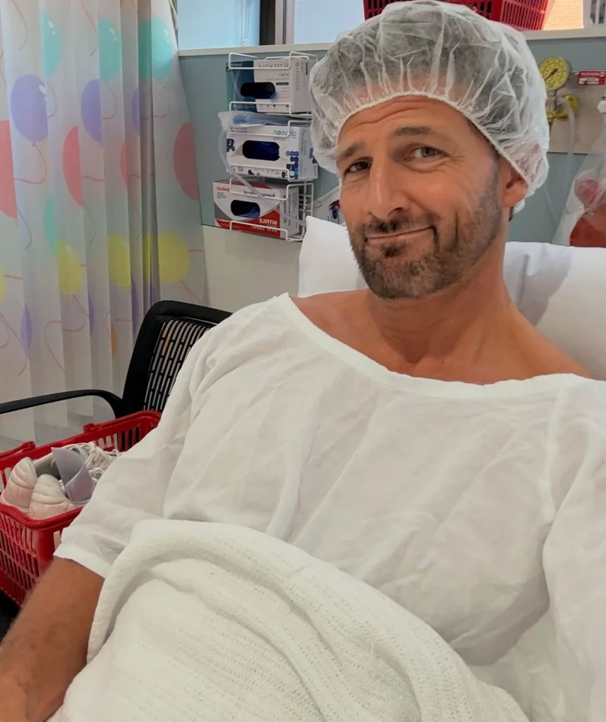 Tim Robards goes into hospital for a colonoscopy