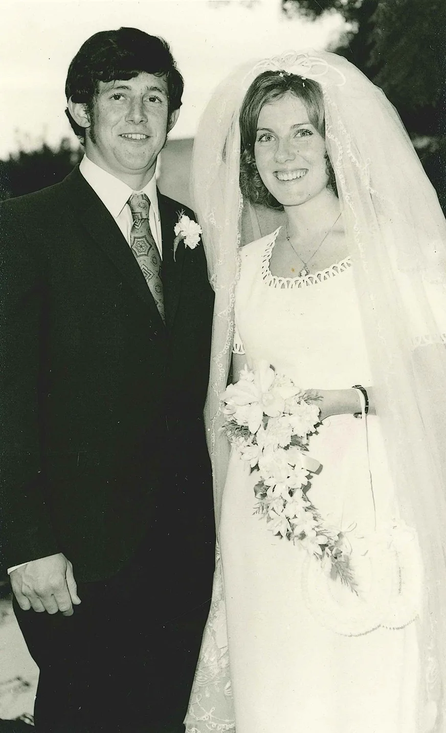 Glen and I on our wedding day. (Image: Supplied)