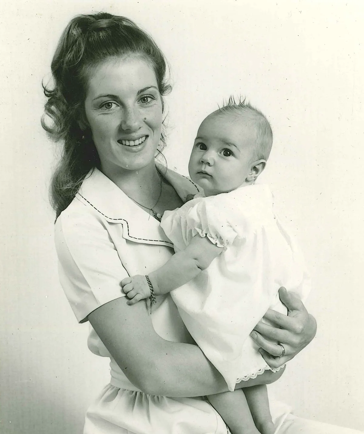 Me and my daughter Natasha (5 months) in Jan 73. (Image: Supplied)
