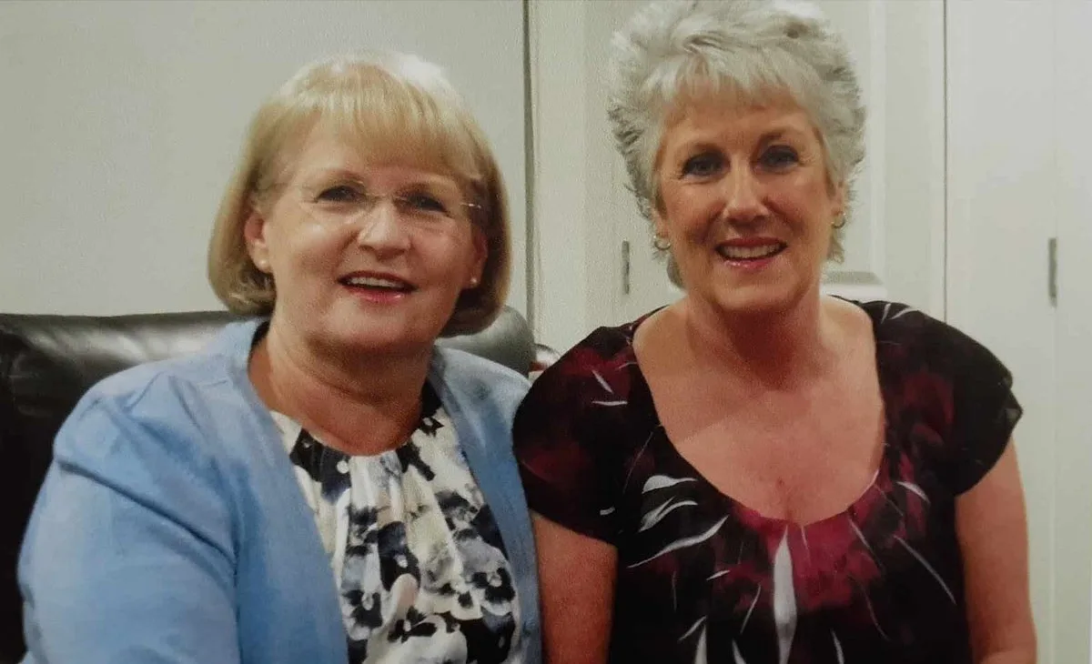 Me (right) and my friend Christine. (Image: Supplied)