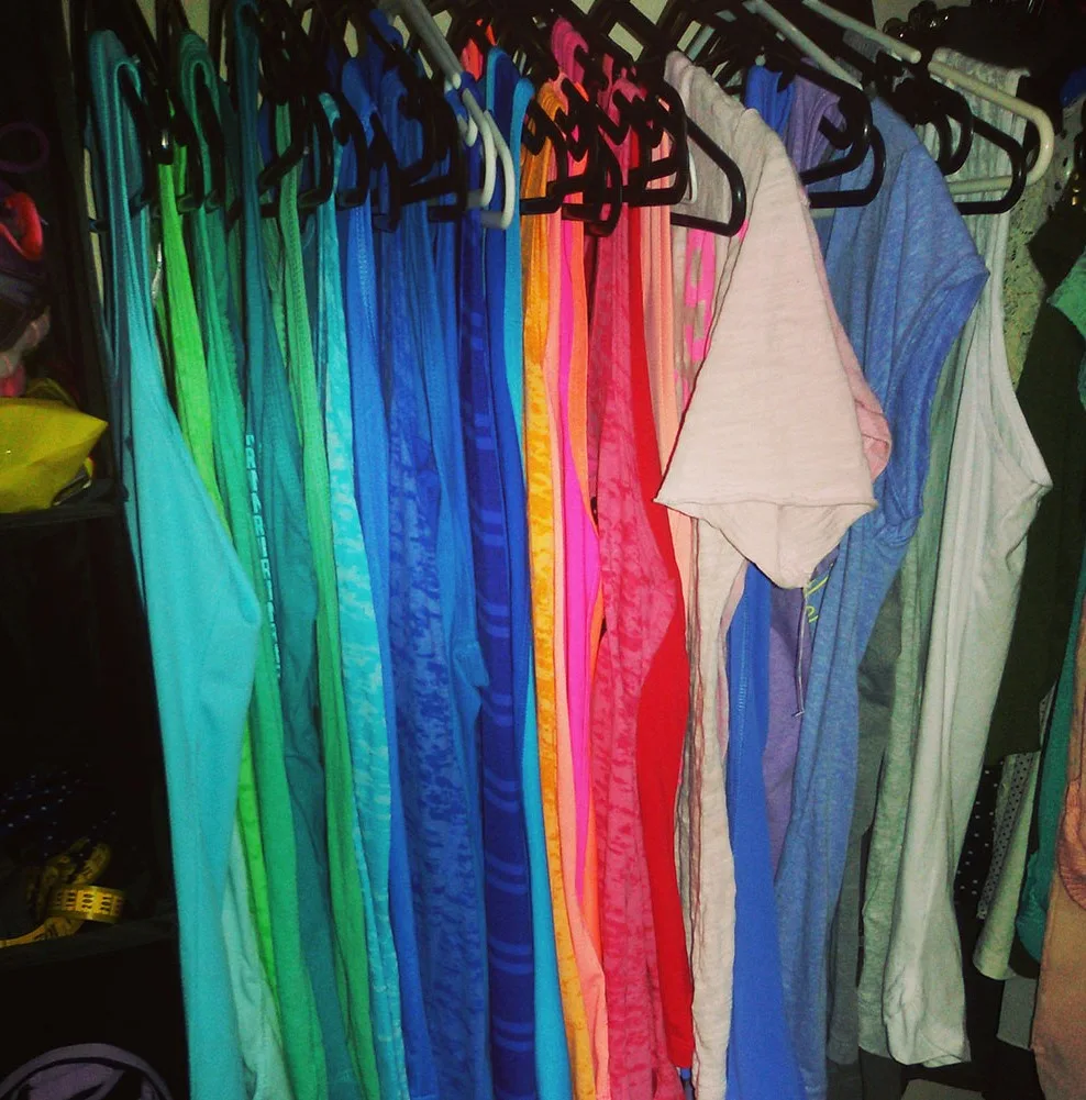 I was a shopaholic and bought a lot of clothes. (Image: Supplied)