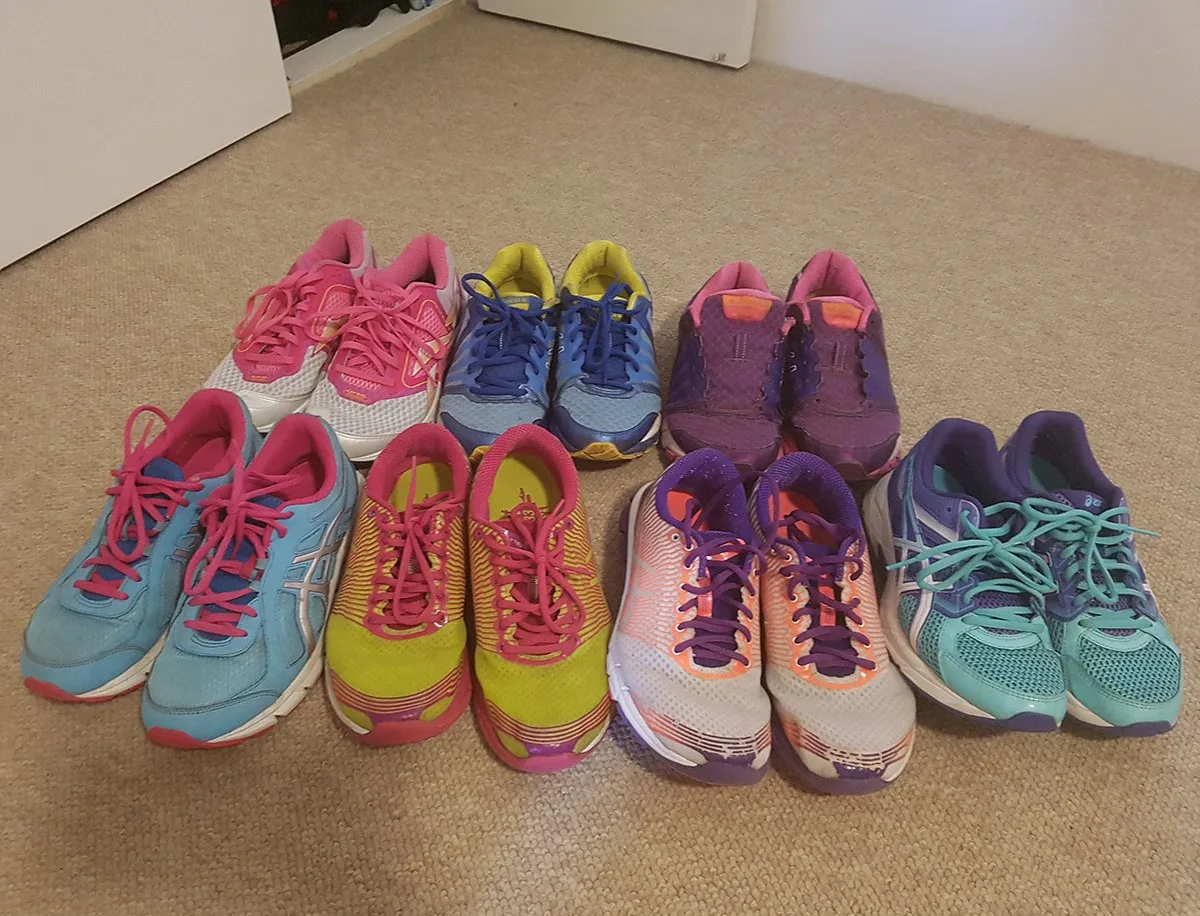 The amount of shoes I owned was ridiculous. (Image: Supplied)