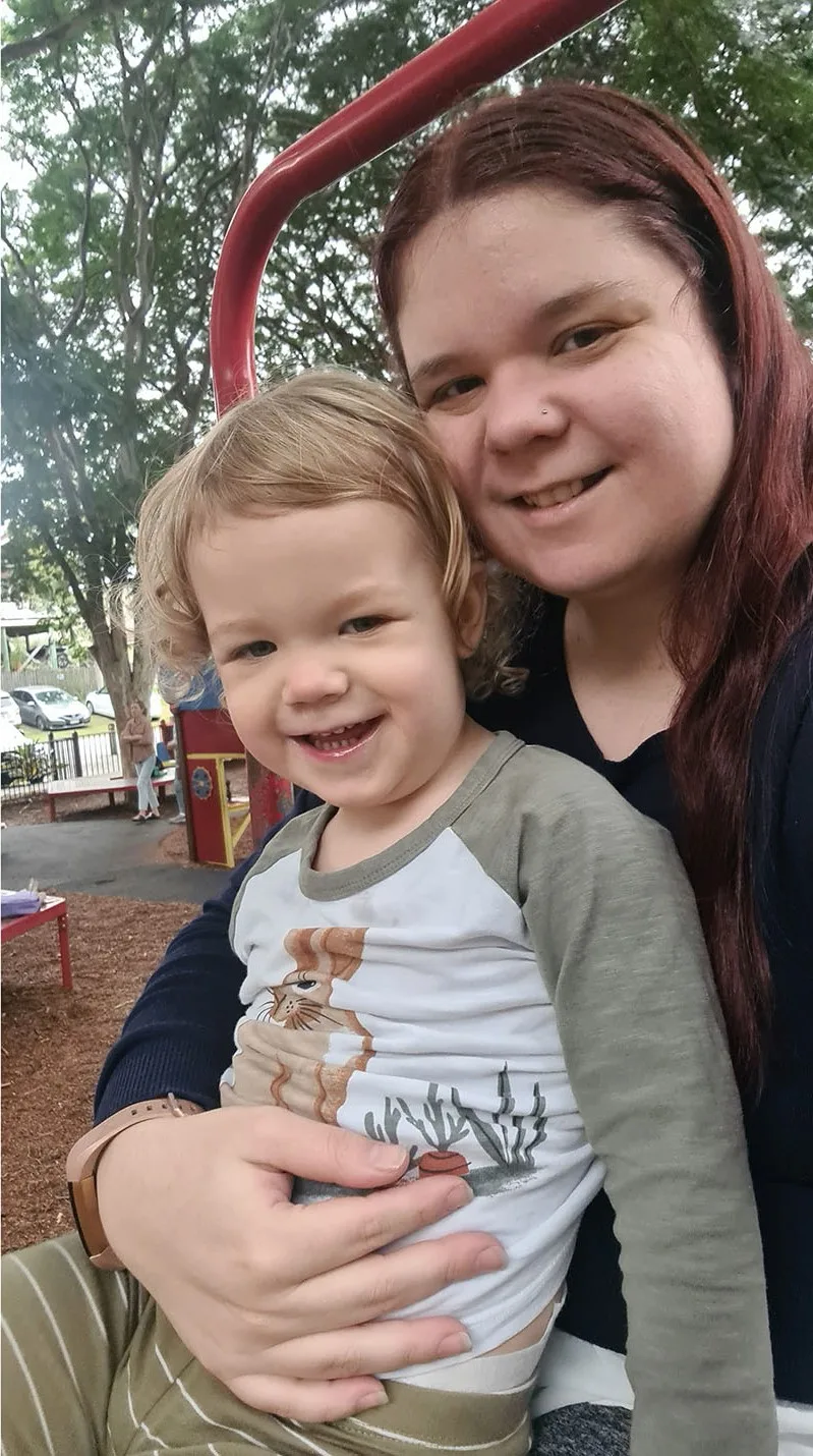 Me and my son Ryan. (Image: Supplied)