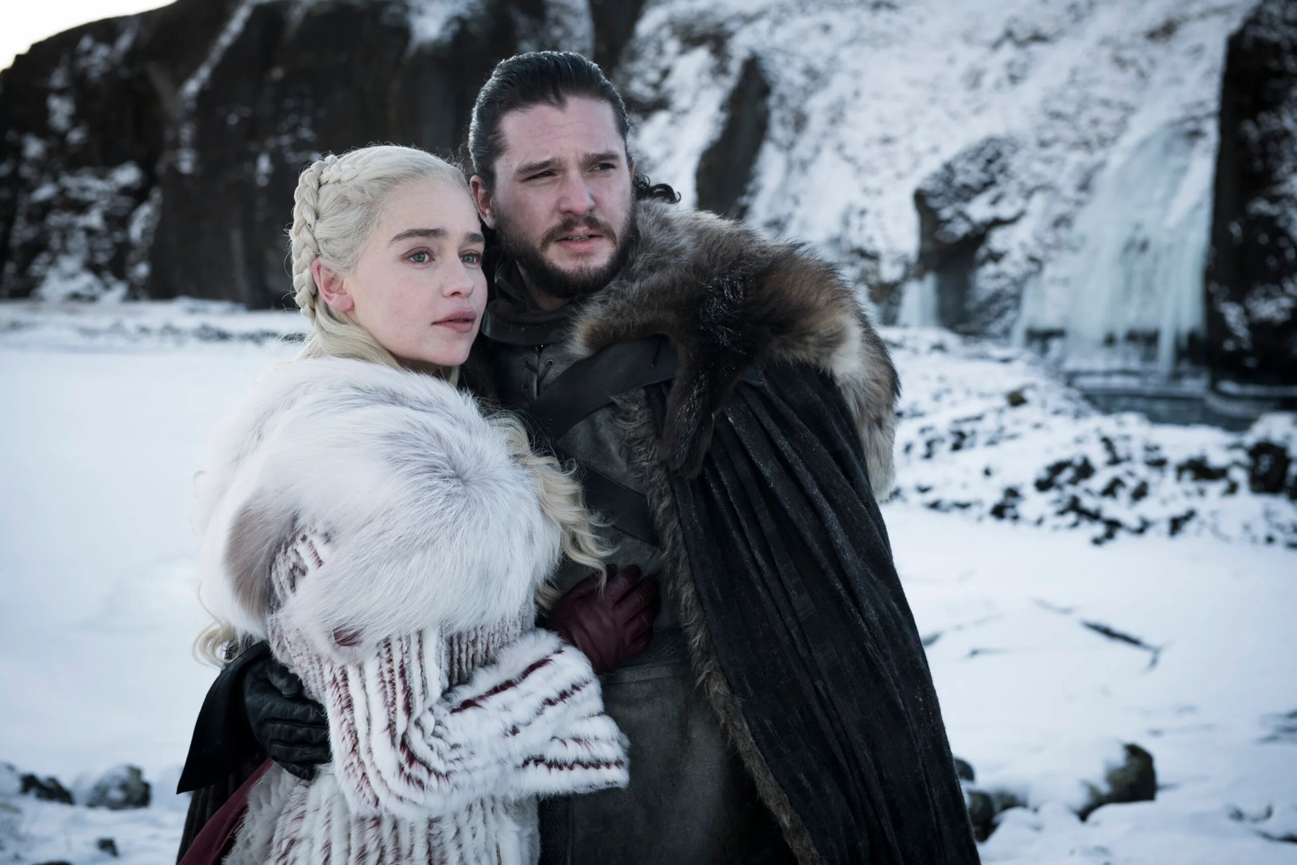 Emilia Clarke and Kit Harington star in Game of Thrones