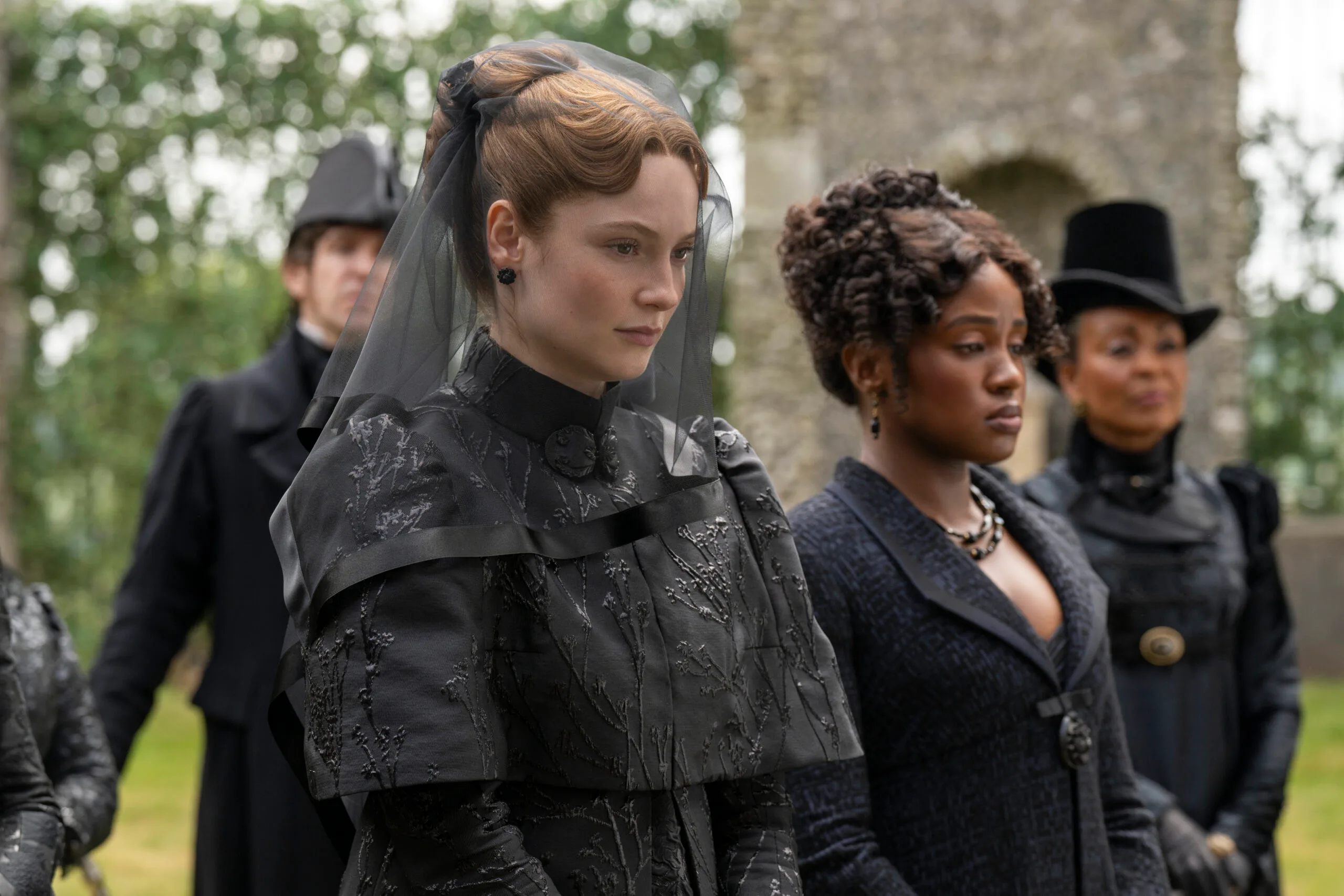 Hannah Dodd and Masali Baduza in Bridgerton Season 4