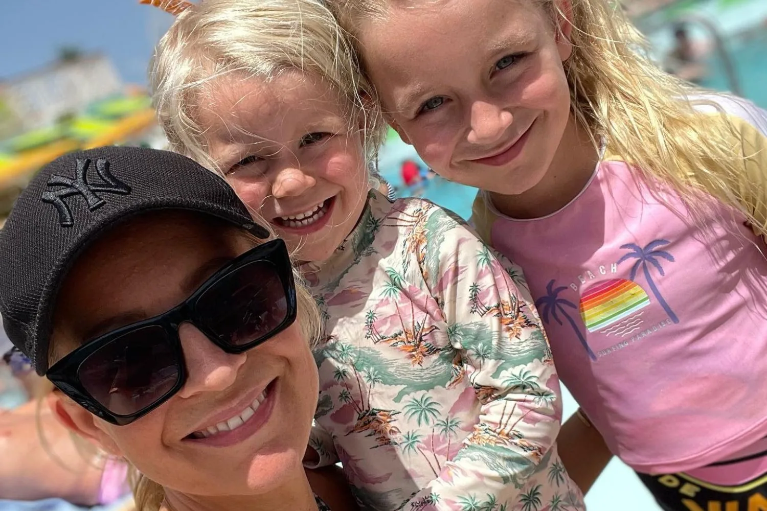 Carrie Bickmore and her daughters