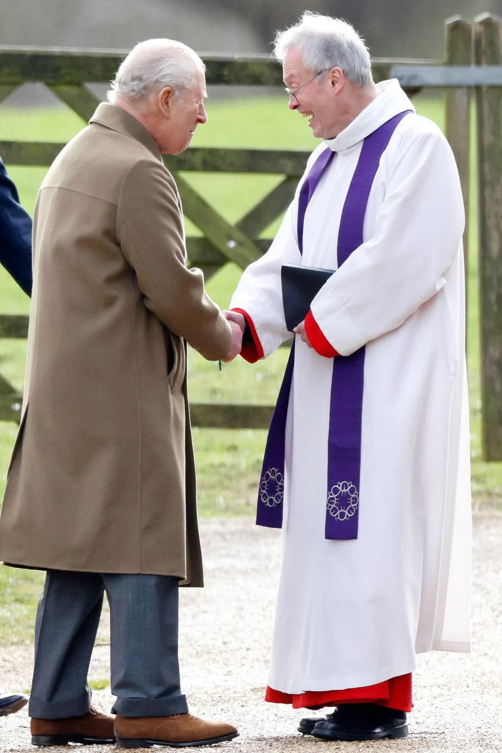 King Charles and Reverend Canon Paul Williams